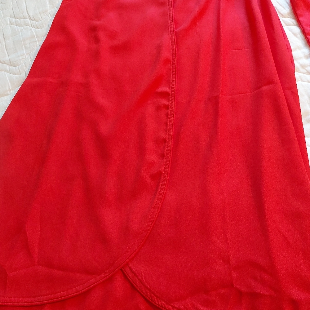 Time and tru red maxi dress